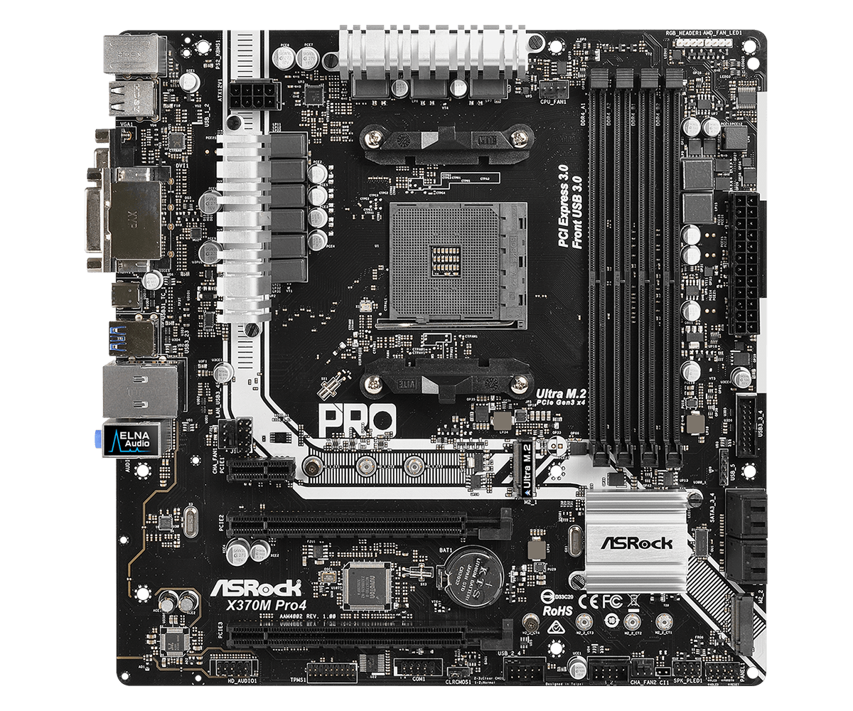 Asrock x370 pro4 какие процессоры поддерживает